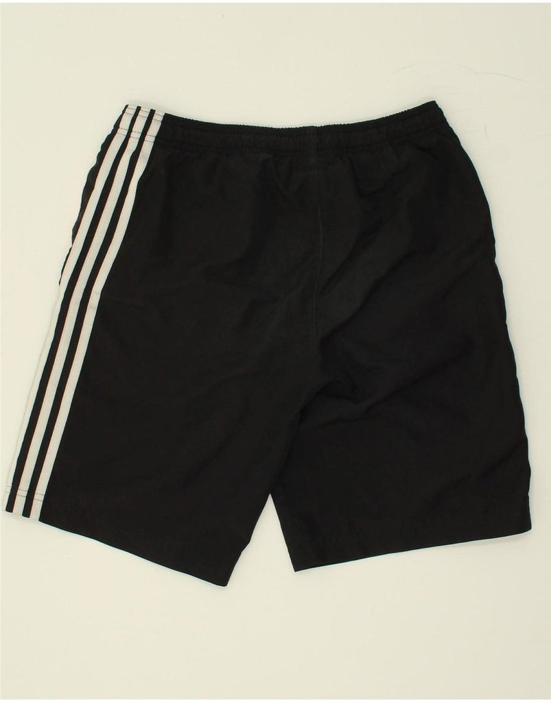 ADIDAS Boys Graphic Sport Shorts 13-14 Years Black Polyester | Vintage Adidas | Thrift | Second-Hand Adidas | Used Clothing | Messina Hembry 