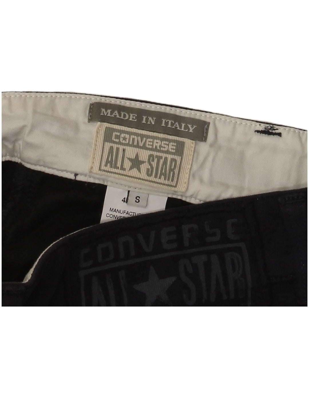 CONVERSE Mens Casual Shorts Small W29 Navy Blue Cotton