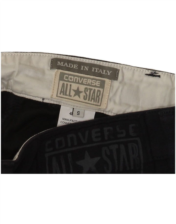 CONVERSE Mens Casual Shorts Small W29 Navy Blue Cotton