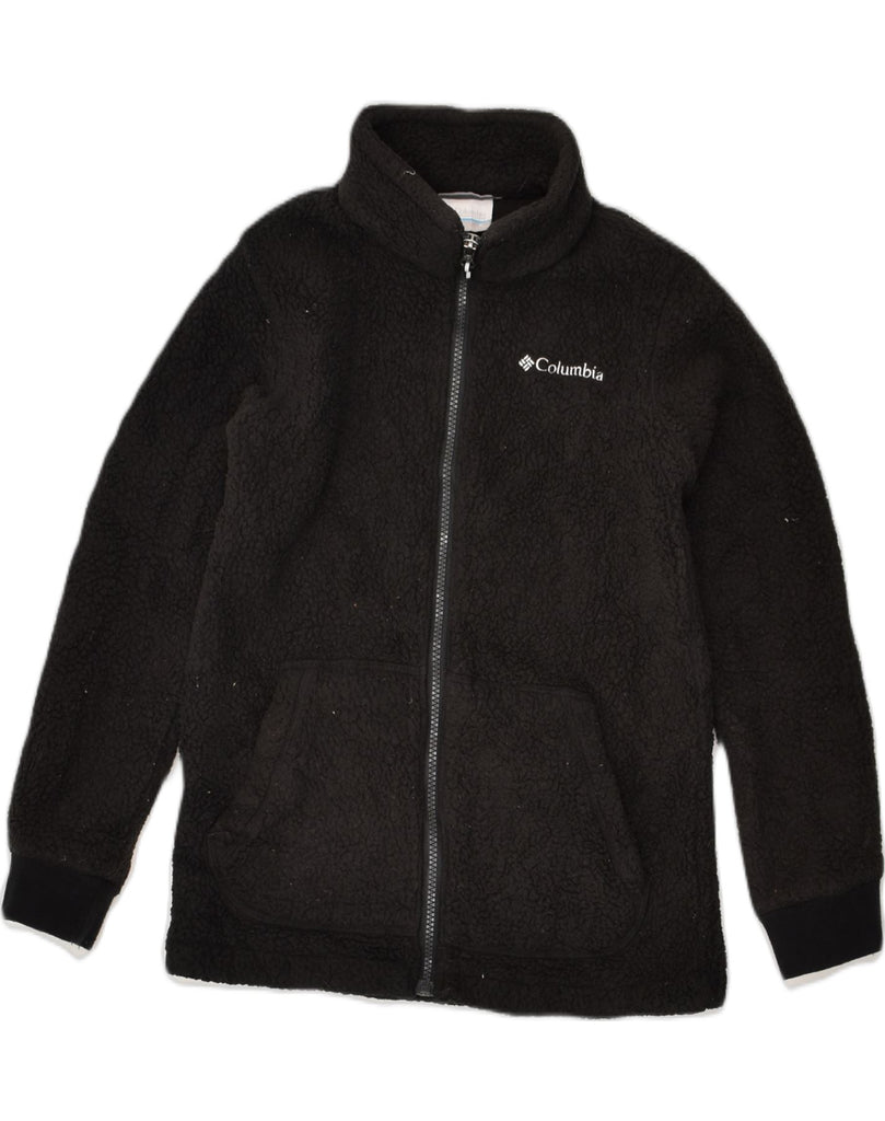 COLUMBIA Boys Fleece Jacket 10-11 Years Medium  Black Polyester | Vintage Columbia | Thrift | Second-Hand Columbia | Used Clothing | Messina Hembry 