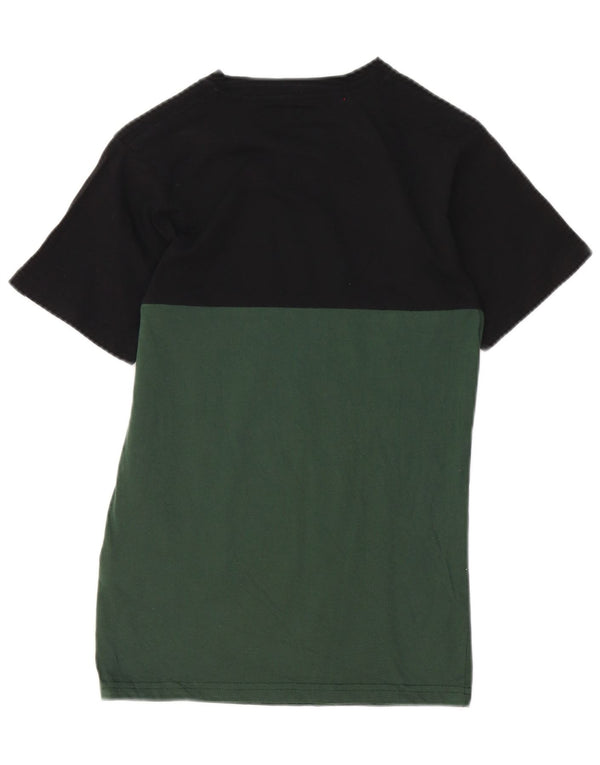 Vans Mens Classic Fit T-Shirt Top XS Black Colourblock Cotton