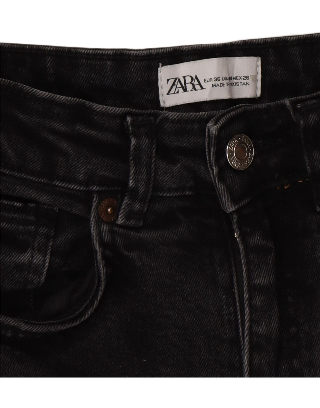 ZARA Womens Bootcut Jeans EU 36 XS W26 L25 Grey Vintage Zara and Second-Hand Zara from Messina Hembry 