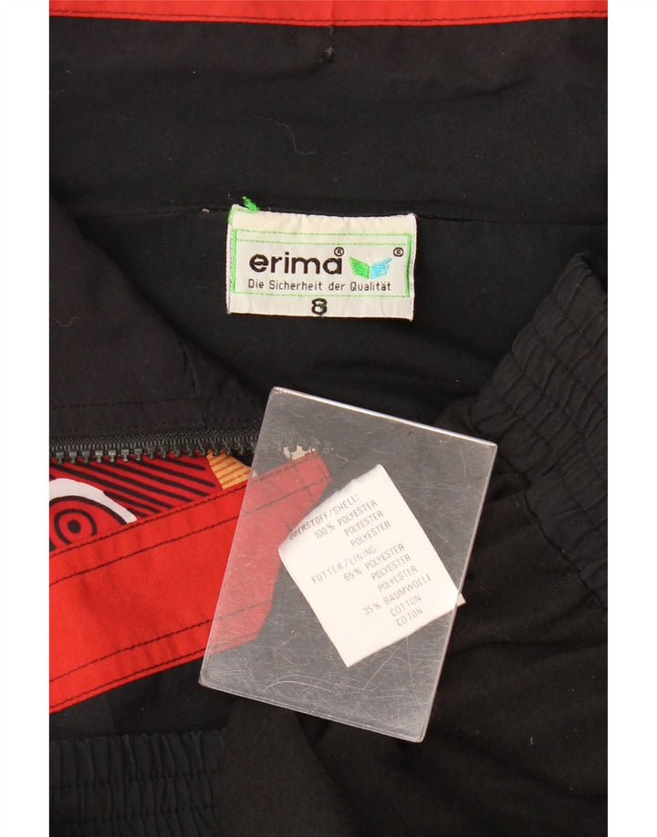 Erima Mens Tracksuit Top Jacket 2XL Black Geometric Polyester