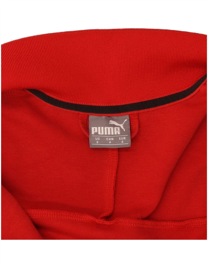 PUMA Womens Ferrari Tracksuit Top Jacket UK 10 Small Red Colourblock
