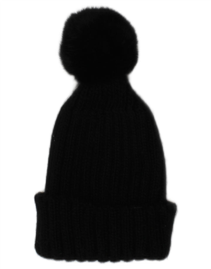 Colmar Womens Knit Bobble Hat One Size Black Acrylic Winter