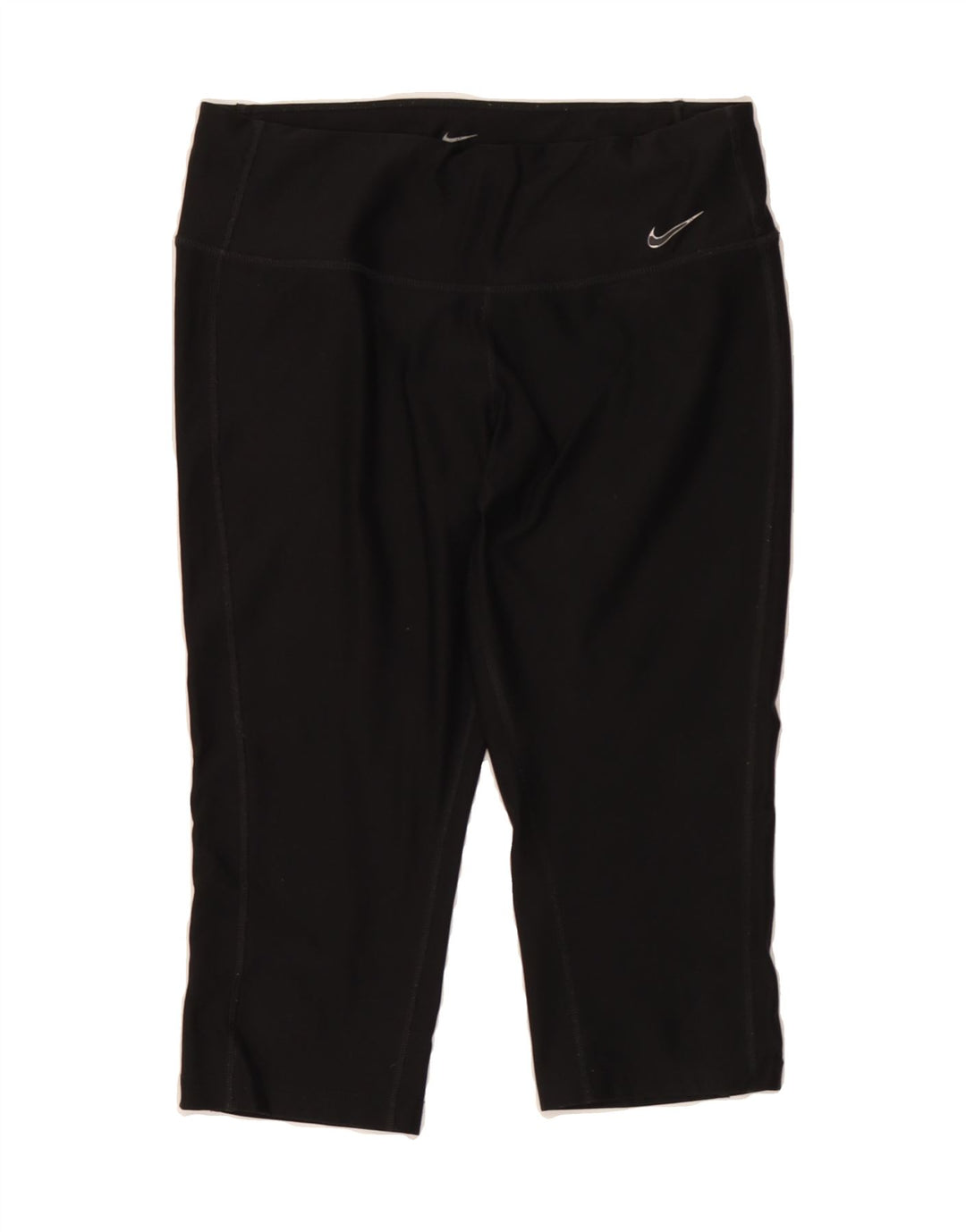 NIKE Womens Dri Fit Capri Leggings UK 10 Small  Black Polyester Vintage Nike and Second-Hand Nike from Messina Hembry 