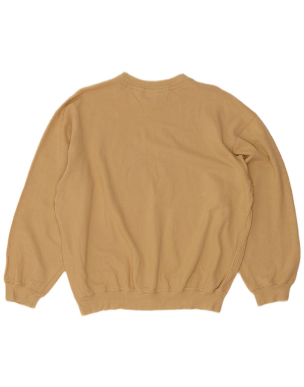 Navigare Mens Graphic Loose Fit Sweatshirt Jumper Small Yellow Cotton