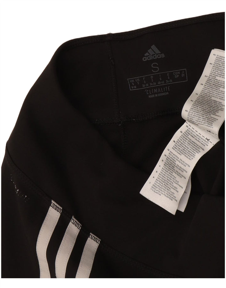 Adidas Womens Climalite Leggings UK 8/10 Small Black Polyester
