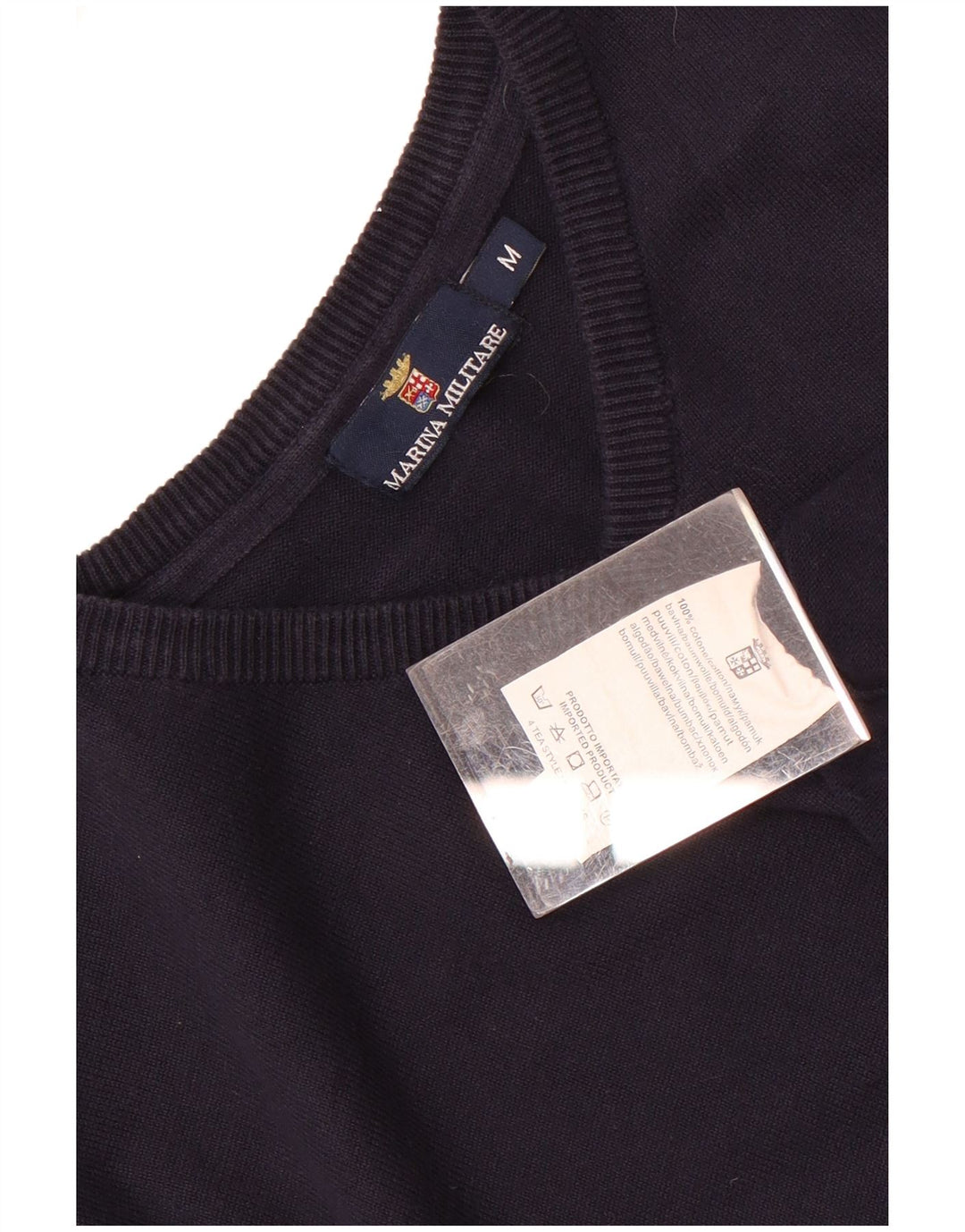 Marina Militare Mens Vest Tank Top Medium Navy Blue Cotton