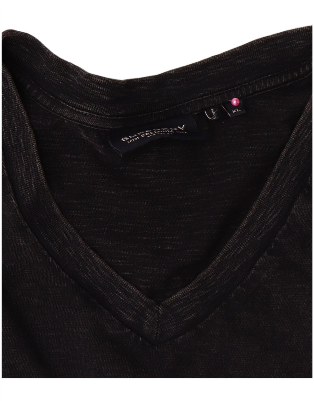 Superdry Mens T-Shirt Top XL Black Cotton