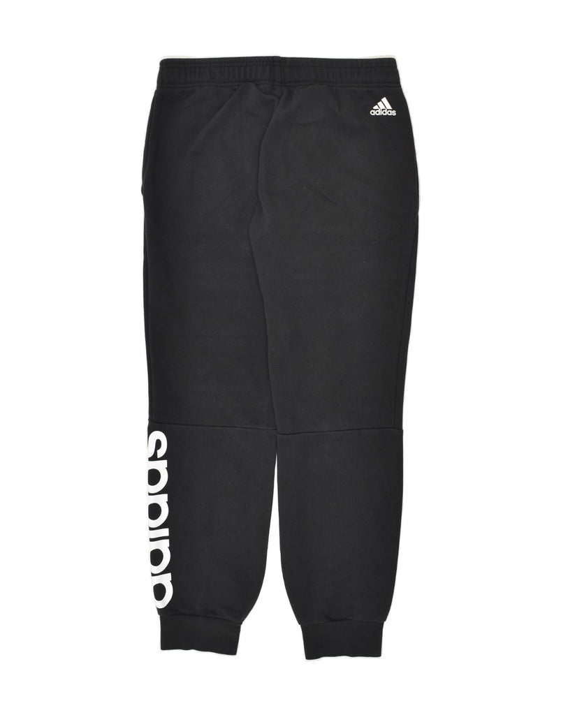 ADIDAS Womens Graphic Tracksuit Trousers Joggers UK 12/14 Medium Black | Vintage Adidas | Thrift | Second-Hand Adidas | Used Clothing | Messina Hembry 