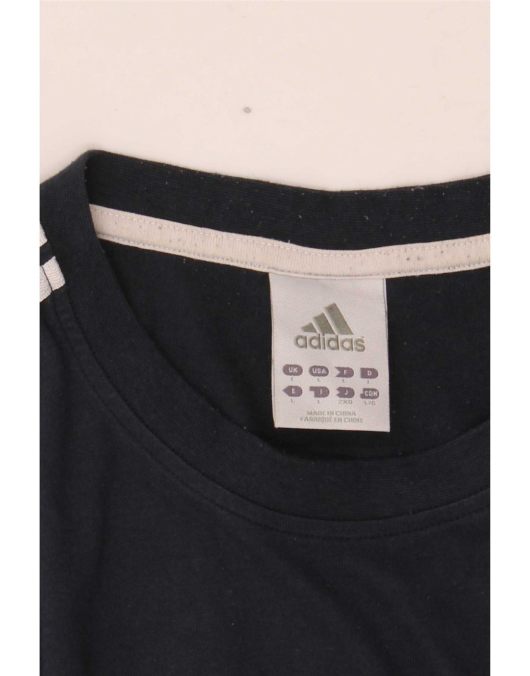 Adidas Mens Graphic T-Shirt Top Large Navy Blue