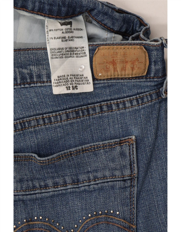 LEVI'S Womens 515 Bootcut Jeans US 12 Large W34 L28 Blue Cotton Vintage Levi's and Second-Hand Levi's from Messina Hembry 