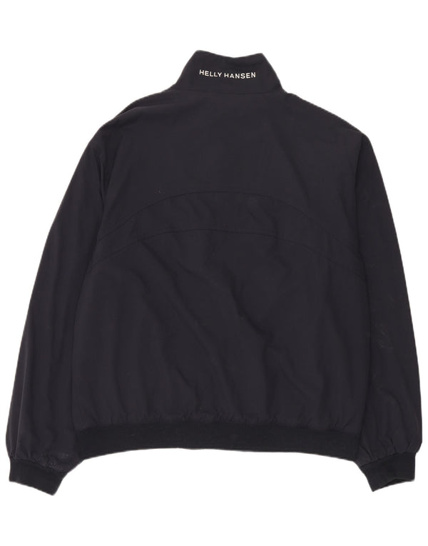 Helly Hansen Mens Bomber Jacket UK 40 Large Navy Blue Nylon