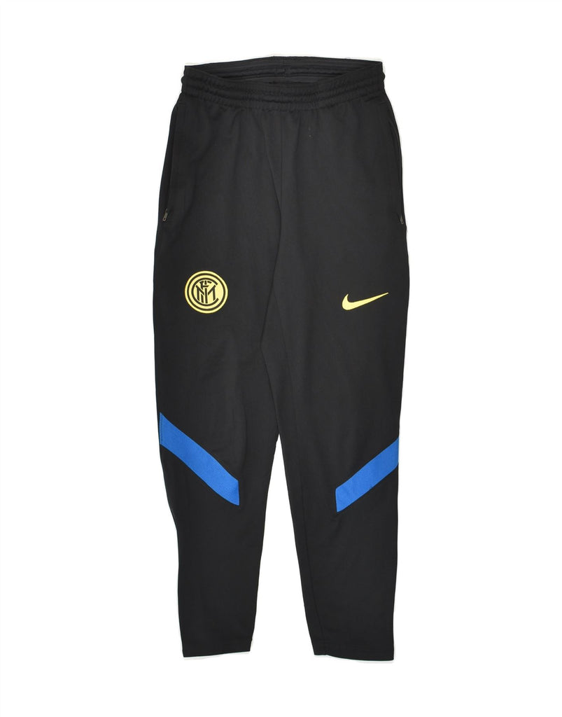 NIKE Boys Tracksuit Trousers 10-11 Years Medium Black Polyester | Vintage Nike | Thrift | Second-Hand Nike | Used Clothing | Messina Hembry 