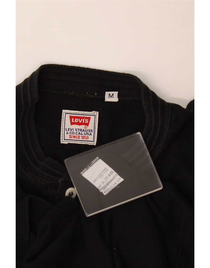Levi's Mens Top Long Sleeve Medium Black Cotton