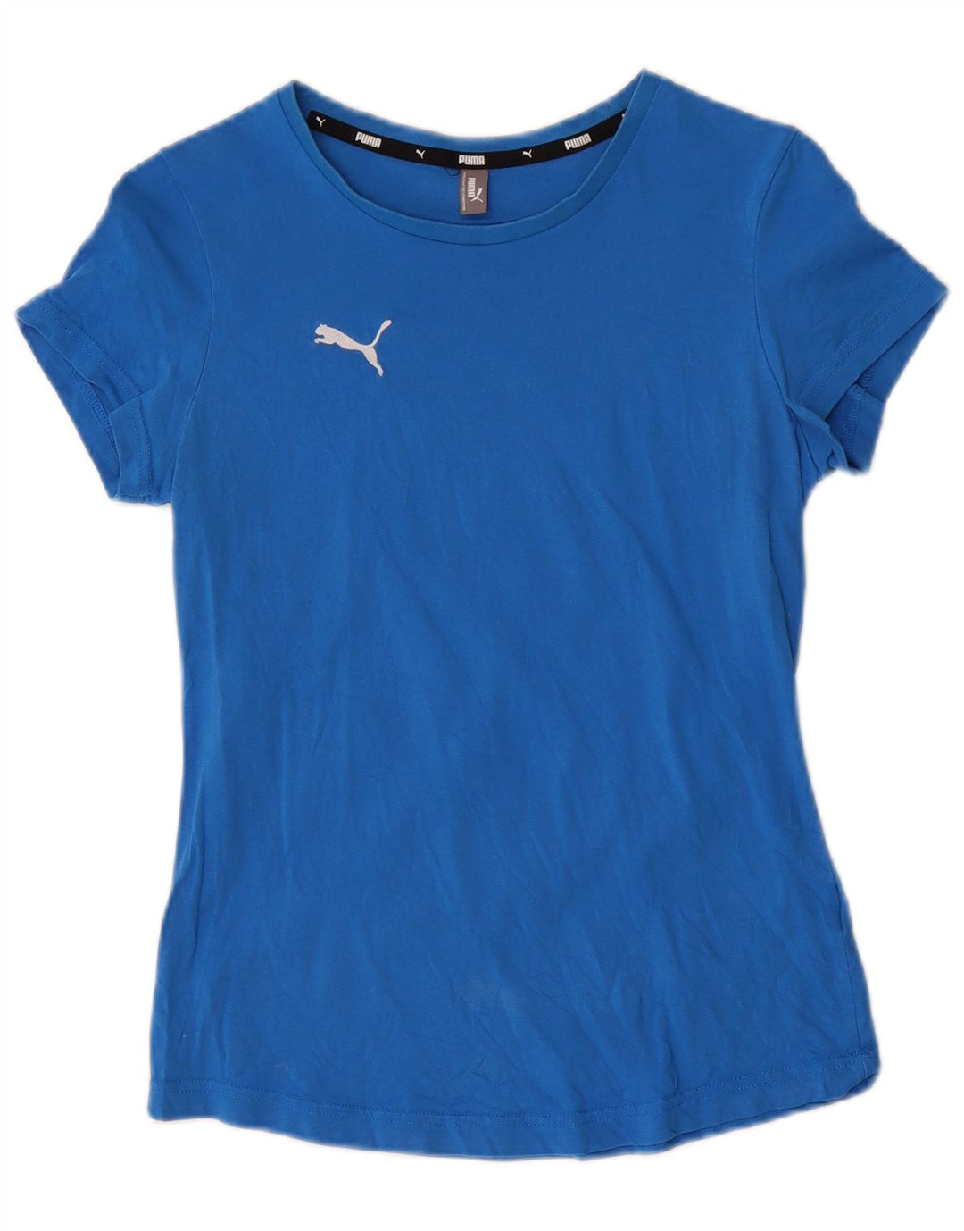 Puma Womens T-Shirt Top UK 8 Small Blue