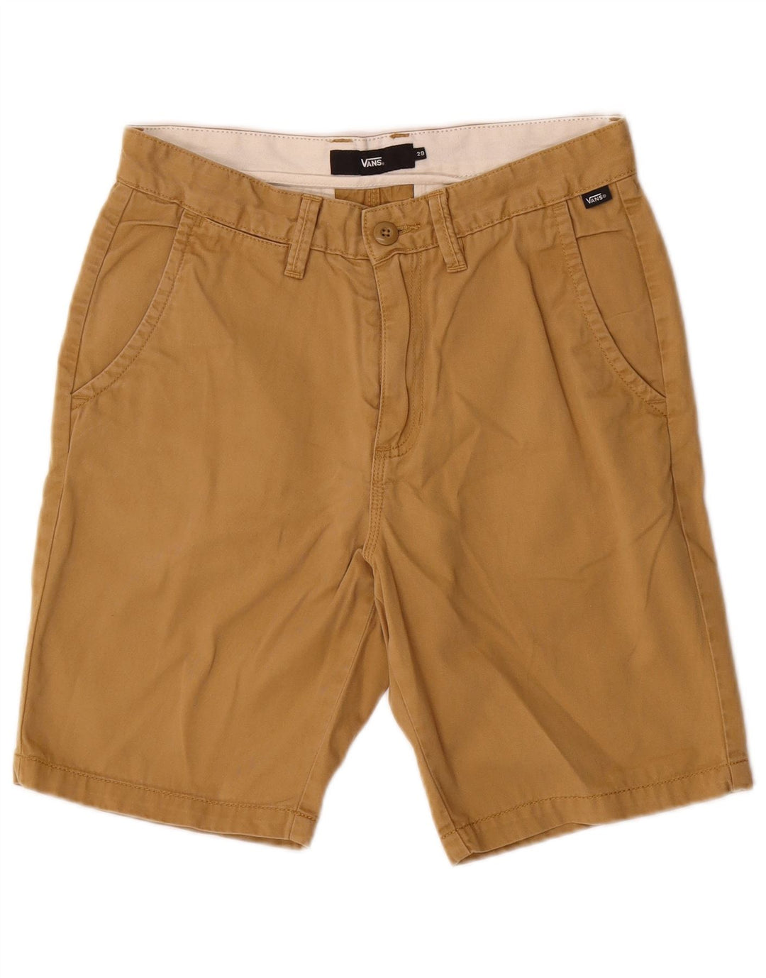Vans Mens Chino Shorts W29 Small Beige Cotton