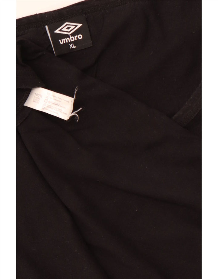 UMBRO Womens Vest Top UK 18 XL Black Cotton