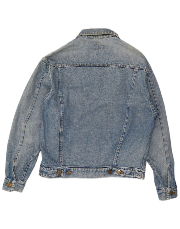 Stefanel Mens Denim Jacket UK 36 Small Blue