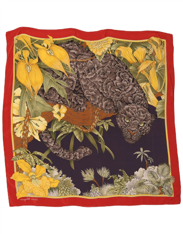 Salvatore Ferragamo Womens Square Scarf One Size Multicoloured Bohemian