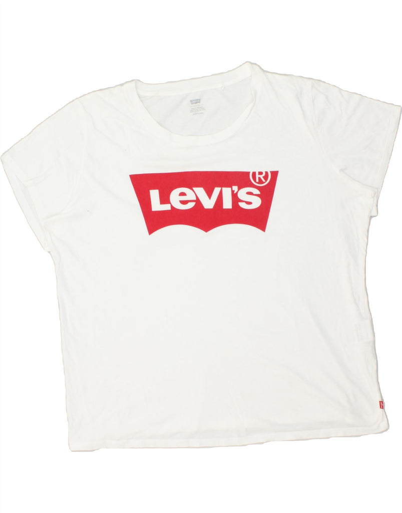 LEVI'S Mens Graphic T-Shirt Top 2XL White | Vintage Levi's | Thrift | Second-Hand Levi's | Used Clothing | Messina Hembry 