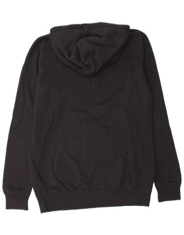 RUSSELL ATHLETIC Boys Graphic Hoodie Jumper 15-16 Years XL Black Cotton