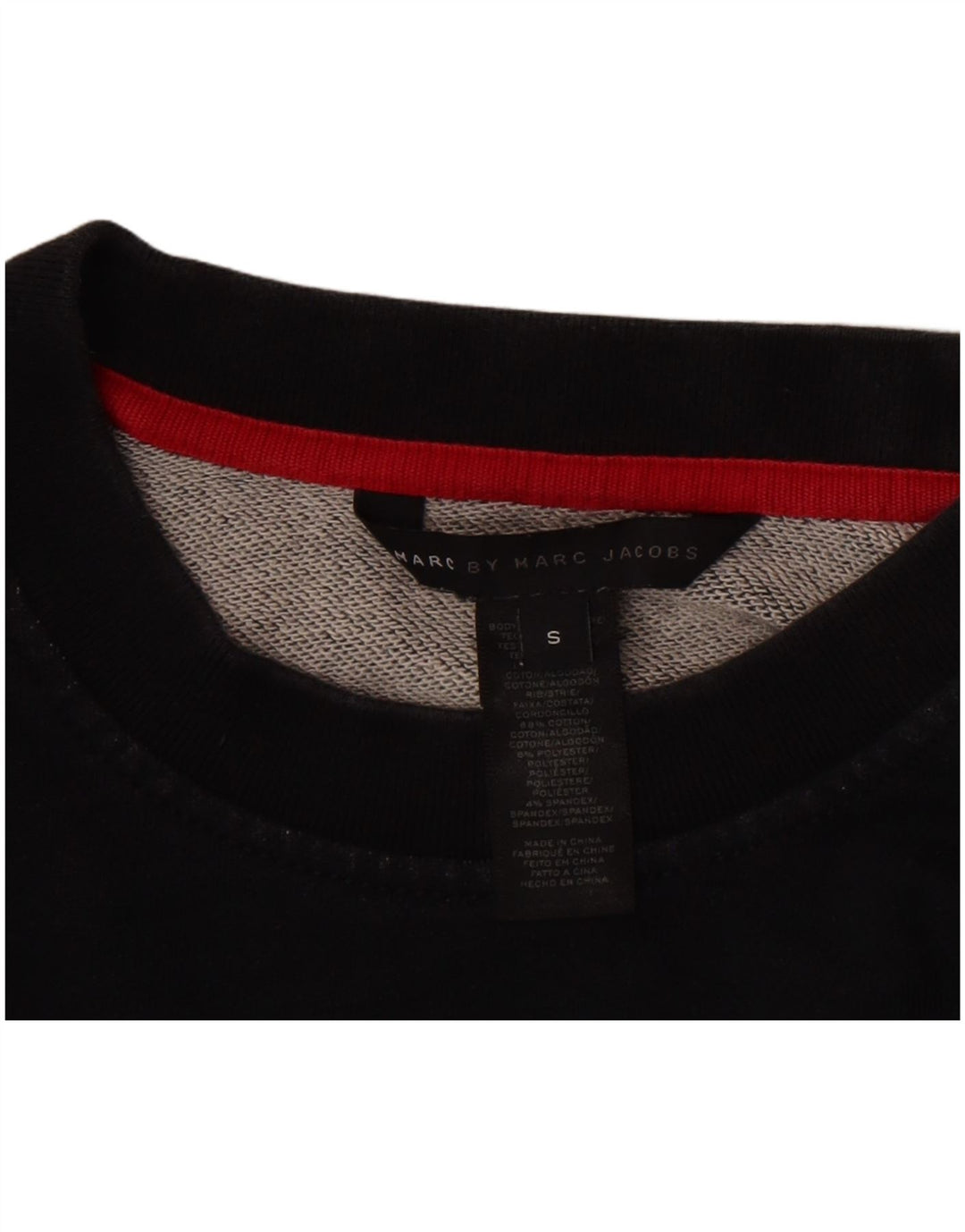 Marc Jacobs Mens Graphic Sweatshirt Jumper Small Navy Blue Cotton