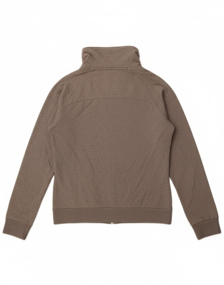 Puma Womens Tracksuit Top Jacket UK 14 Large Grey Cotton