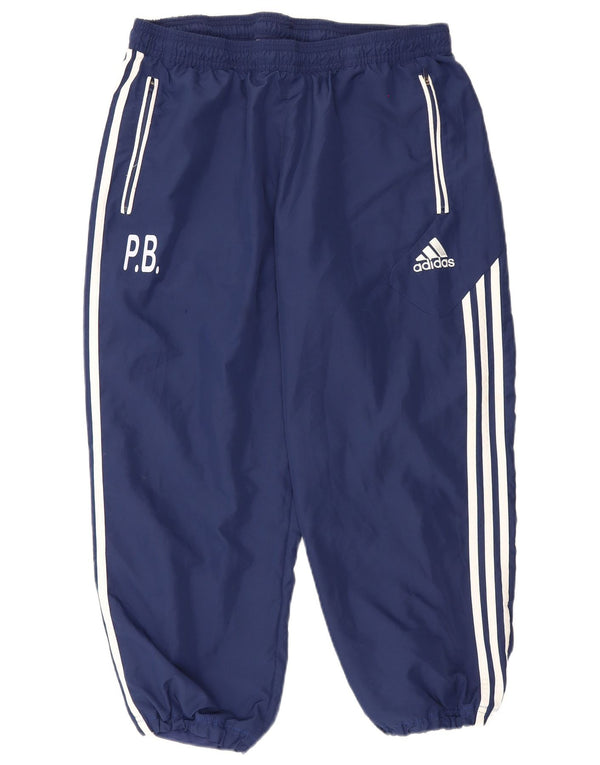 Adidas Mens Crop Tracksuit Trousers Joggers IT 46/48 XL Navy Blue