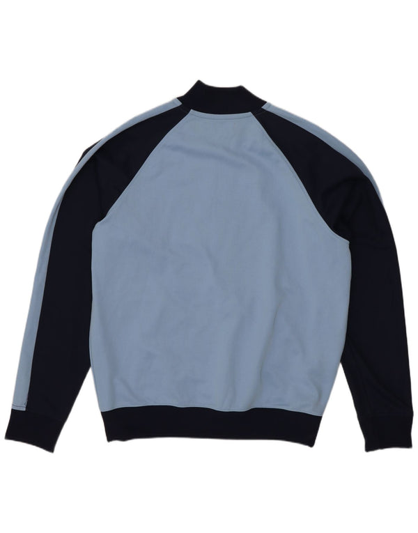 Fred Perry Mens Tracksuit Top Jacket Medium Blue Colourblock Sports