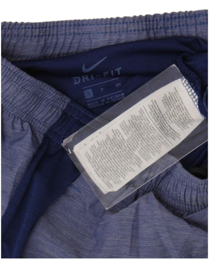 Nike Mens Dri Fit Sport Shorts Small Blue Colourblock Polyester