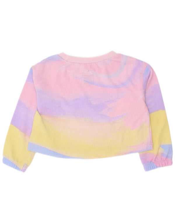 Converse Baby Girls Crop Sweatshirt Jumper 18-24 Months Multicoloured