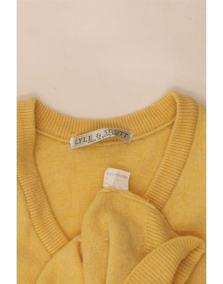 Lyle & Scott Mens Vest Tank Top Large Yellow
