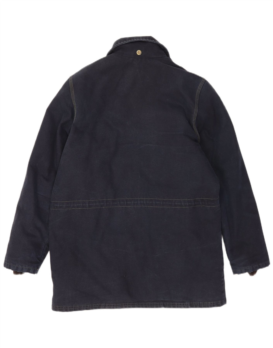 Richlu Mens Padded Jacket UK 36 Small Navy Blue Cotton