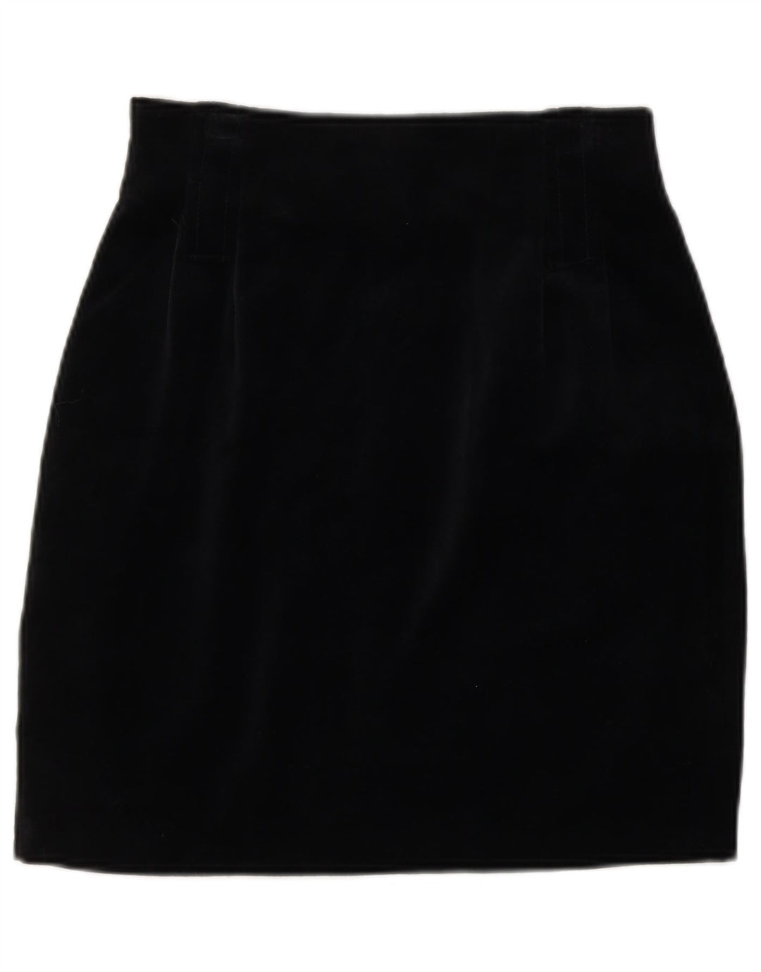 VINTAGE Womens Pencil Skirt Small W24 Black Cotton