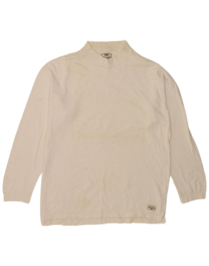 Levi's Mens Top Long Sleeve Large White