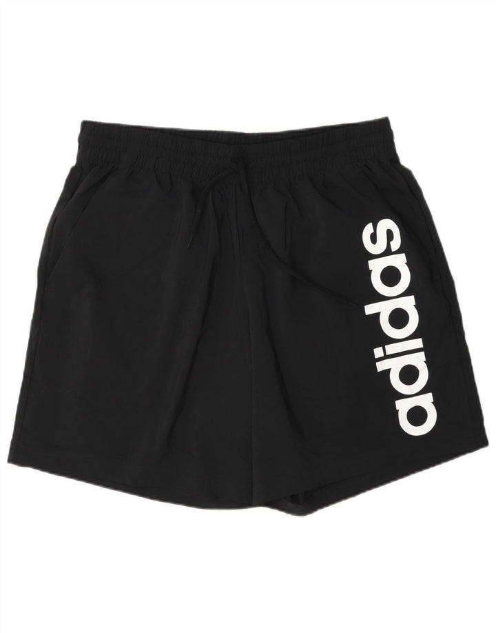 Adidas Mens Graphic Sport Shorts Large Black Polyester