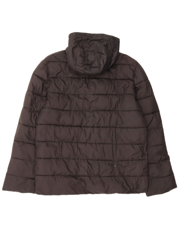 Lotto Mens Hooded Padded Jacket UK 44 2XL Black Polyester