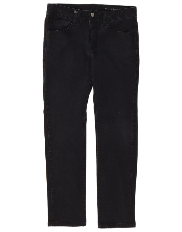 Armani Exchange Womens Slim Jeans W31 L29 Black Cotton