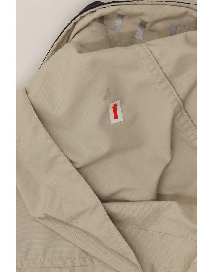 Tommy Hilfiger Mens Hooded Bomber Jacket UK 42 XL Beige Nylon