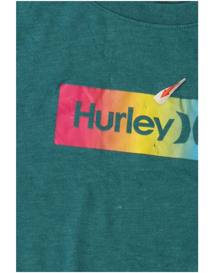 Hurley Boys Graphic T-Shirt Top 11-12 Years Medium Green
