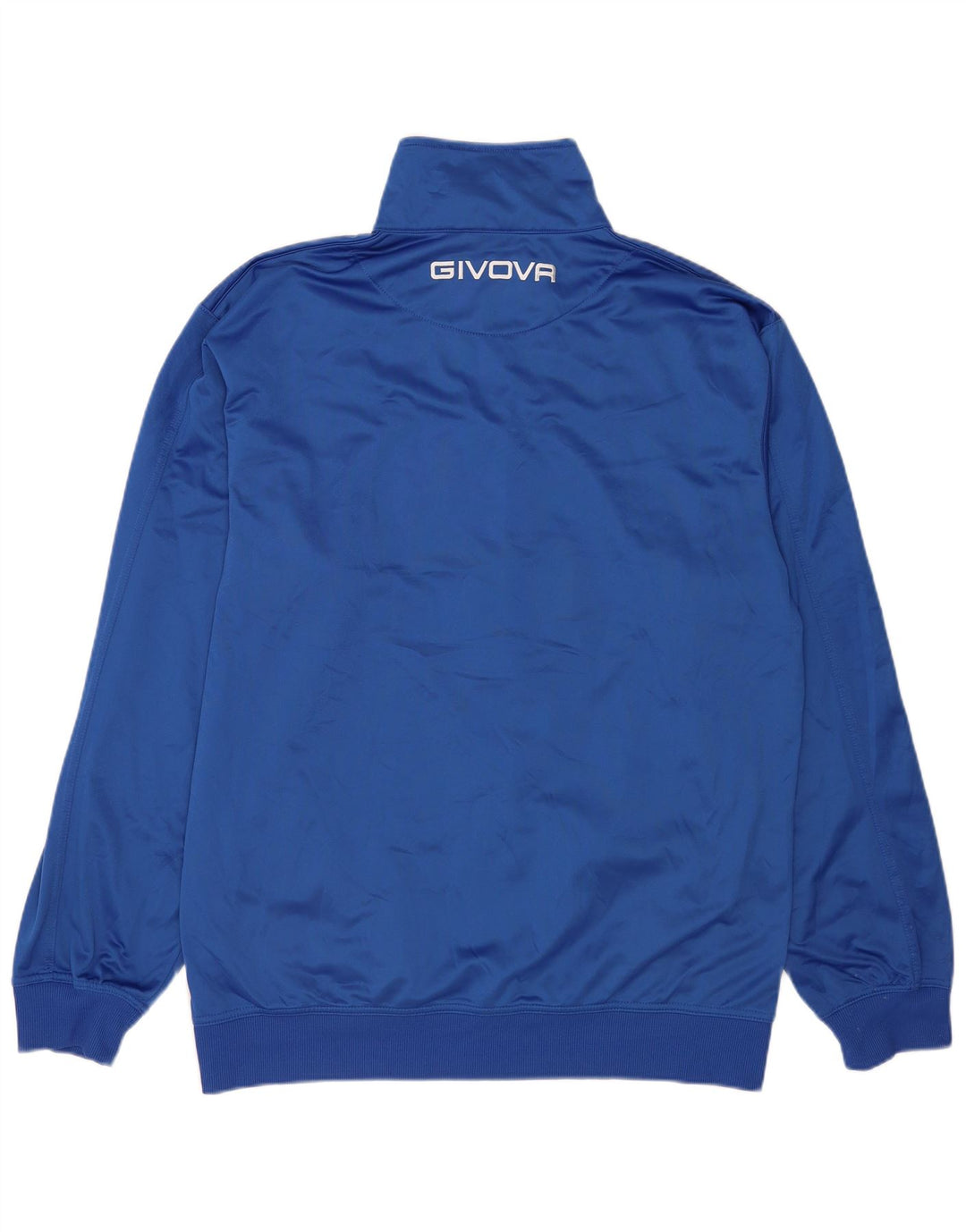 Givova Mens Graphic Tracksuit Top Jacket 5XL Blue Colourblock Polyester