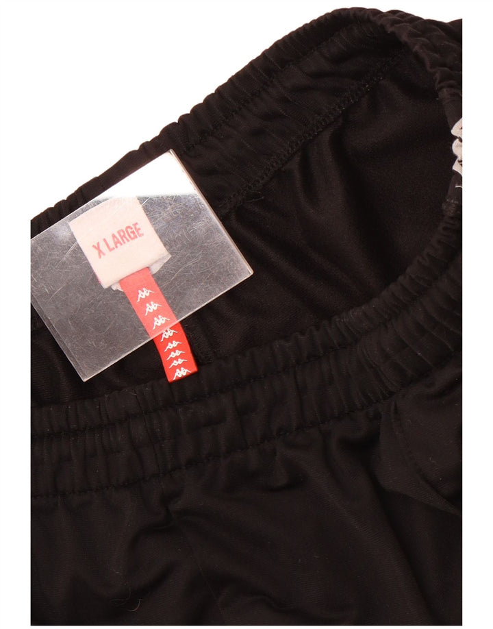 Kappa Mens Graphic Tracksuit Trousers XL  Black