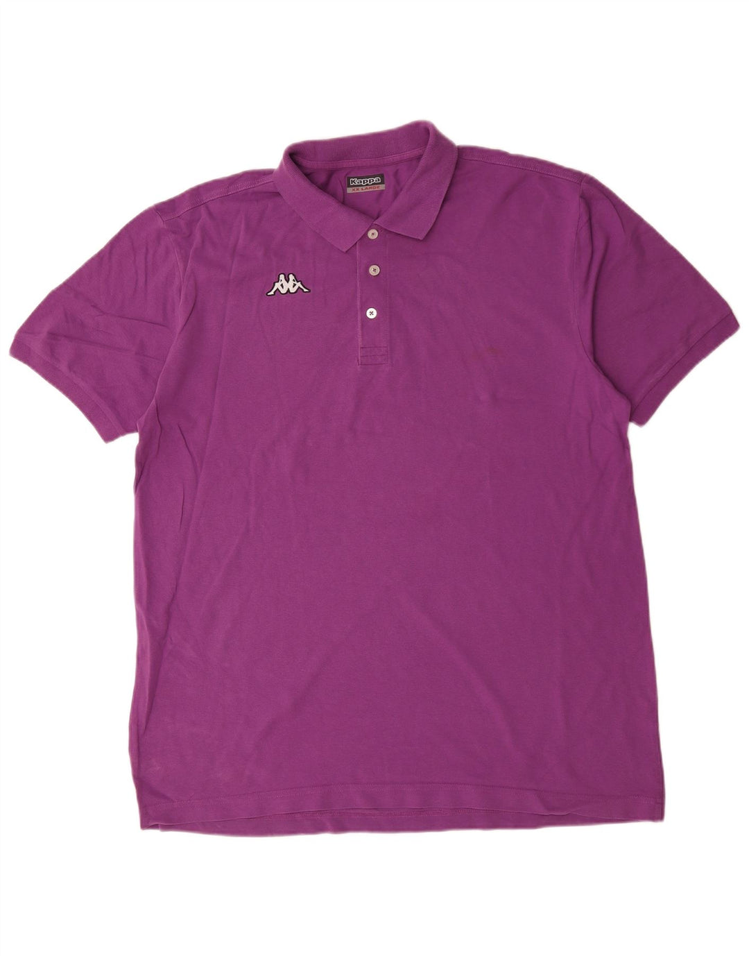 Kappa Mens Polo Shirt 2XL Purple Cotton