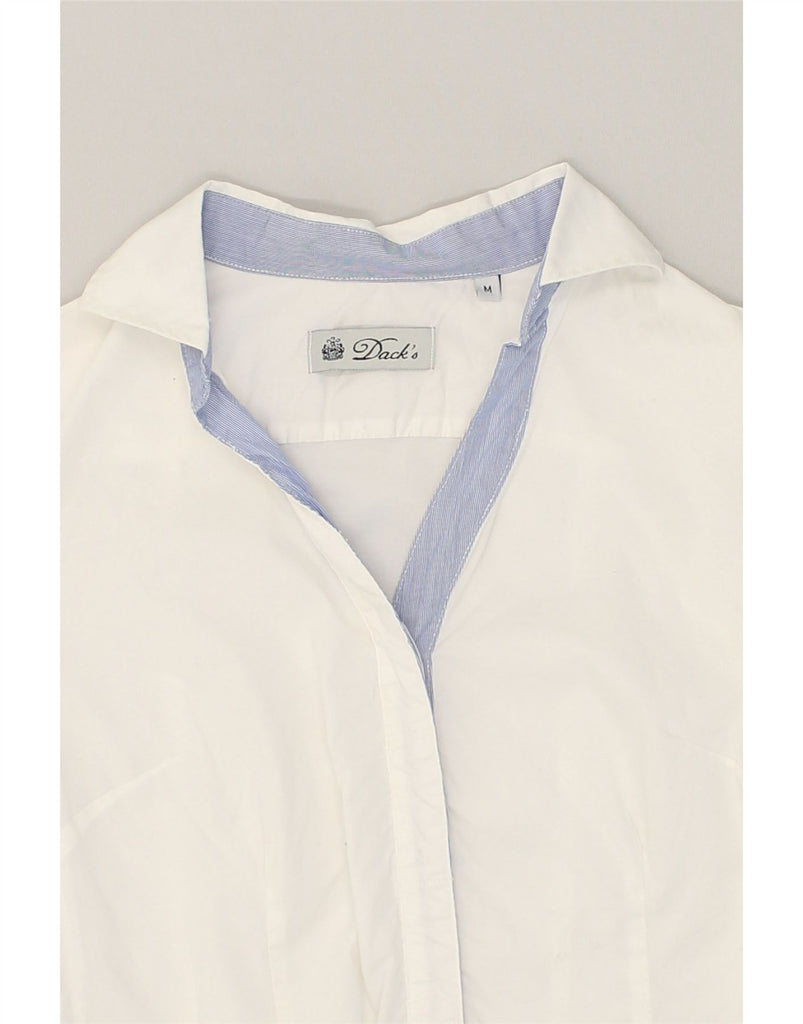 DACK'S Womens Shirt UK 12 Medium White | Vintage Dack's | Thrift | Second-Hand Dack's | Used Clothing | Messina Hembry 