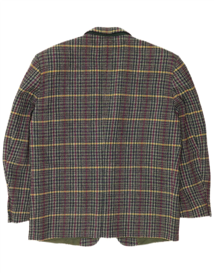 Cerruti 1881 Mens 2 Button Blazer Jacket UK 42 XL Multicoloured Check Wool