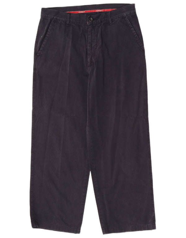 Carrera Mens Loose Fit Chino Trousers W34 L26 Navy Blue Cotton