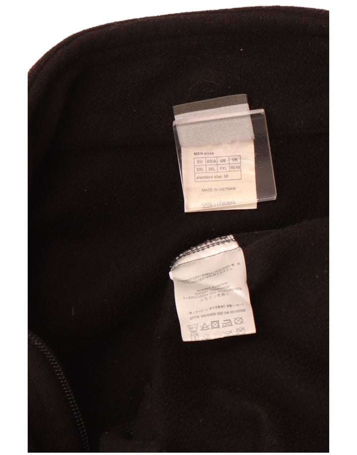 Jack Wolfskin Mens Fleece Jacket UK 46/48 2XL Black Polyester