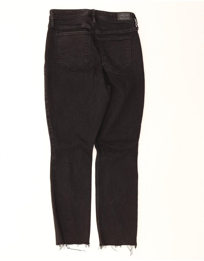 HOLLISTER Womens Distressed Slim Jeans W29 L27 Black Cotton Vintage Hollister and Second-Hand Hollister from Messina Hembry 